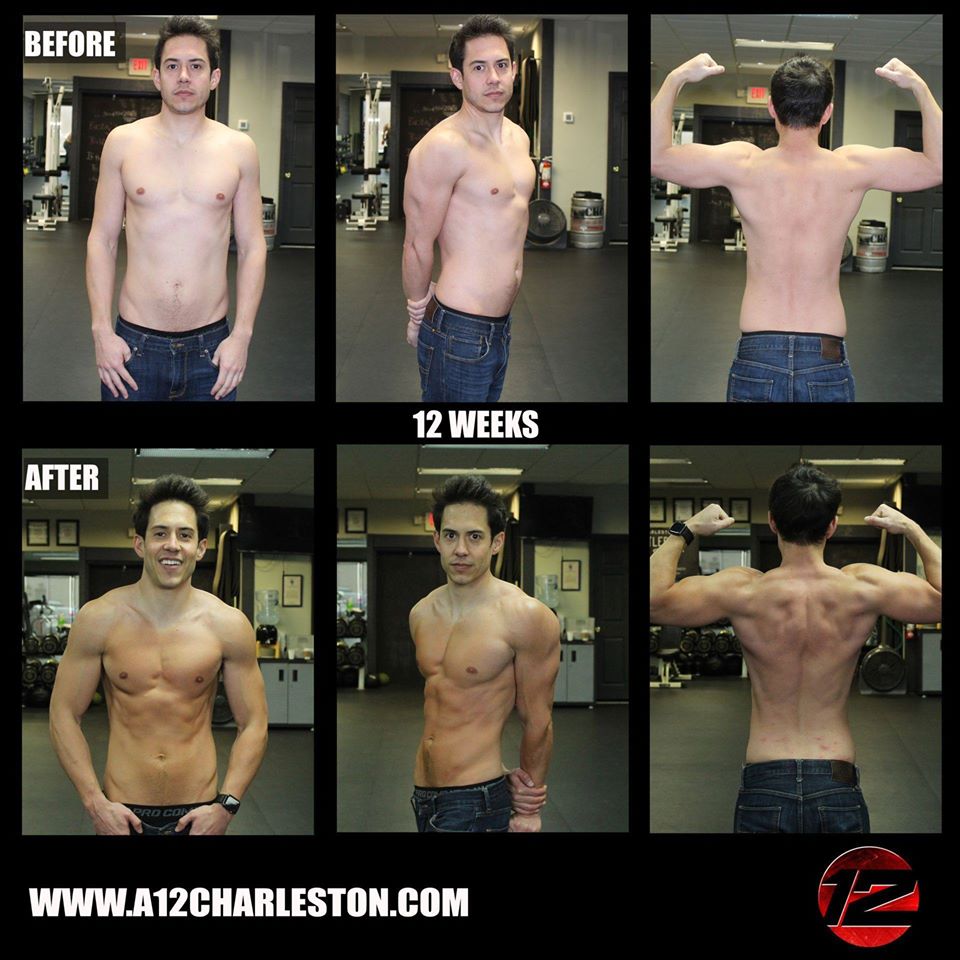 Before and after photos, side by side.