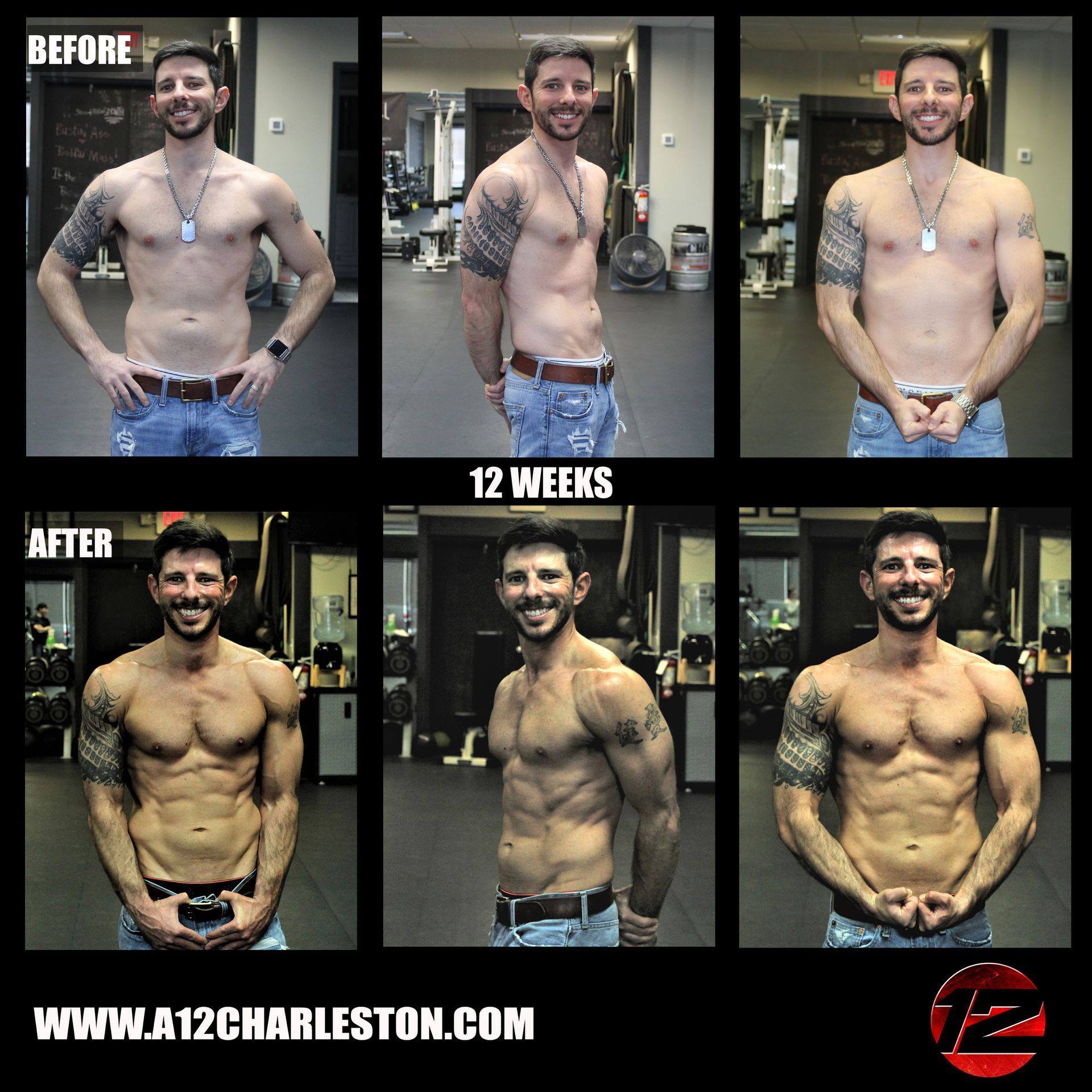 Before and after photos, side by side.