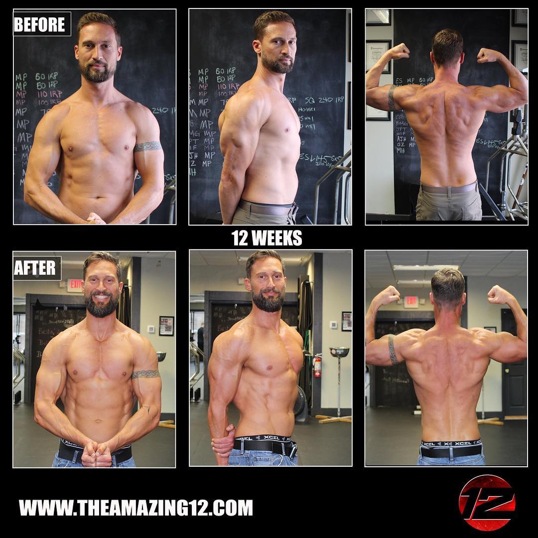 Before and after photos, side by side.